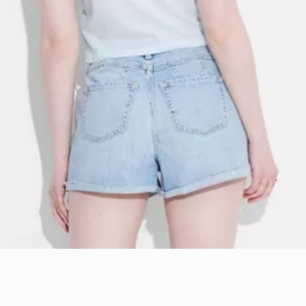 Wild Fable Jean Shorts Light Blue Sz 10 Slight Destressed 2.5" Inseam